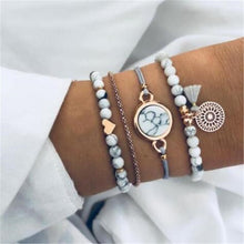 Load image into Gallery viewer, Ahmed 15 Style Bohemian Trendy Bracelet sets for Women Fashion Plain Shell Map Heart Animal Palm Beads Tassel Bracelets Jewelry
